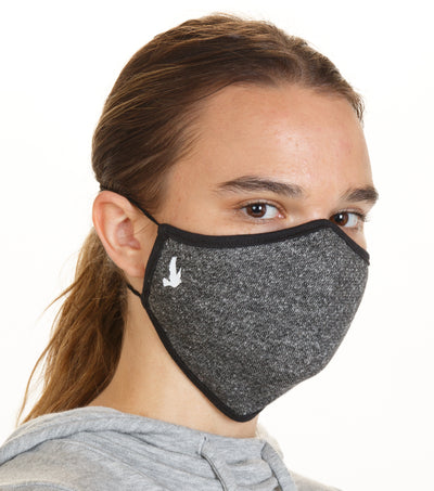 Zero - Charcoal & Black - 2Pack Face Masks with spunbond protective barrier